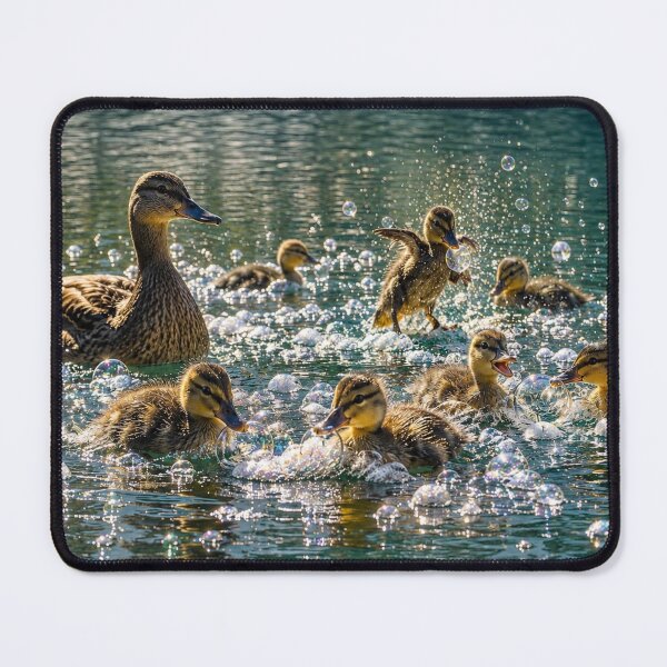 Item preview, Ducks playing in water with bubbles designed and sold by Kimberly Palmer.