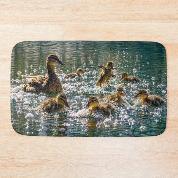 Item preview, Ducks playing in water with bubbles designed and sold by Kimberly Palmer.