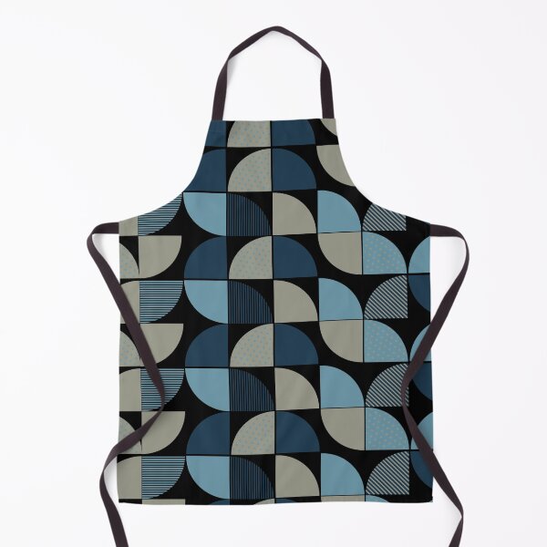 Item preview, Mid Century Modern Slate Blue and Taupe Geometric Pattern designed and sold by ​Jyoti Digital Artist.