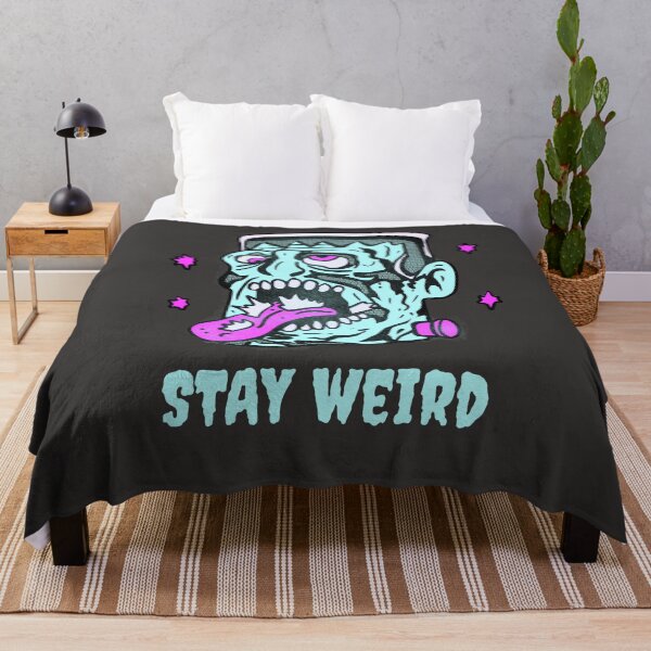 Item preview, Funny Frankenstein Stay Weird Classic Horror Illustration designed and sold by beboplab.