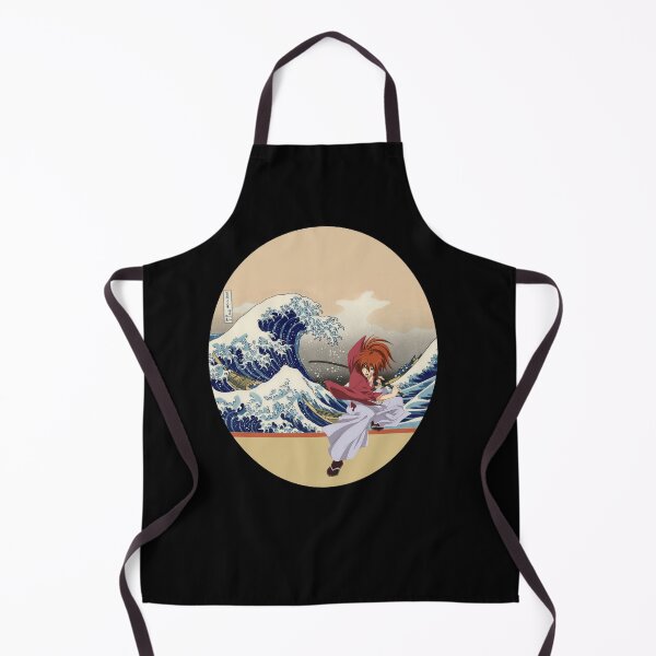 Item preview, Rouruni Kenshin in front the great wave of kanagawa Essential designed and sold by penilopkgb.