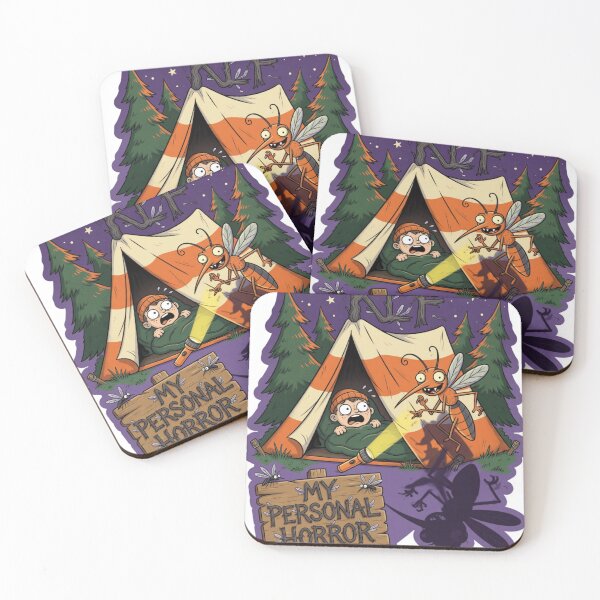 Item preview, My Personal Horror Funny Mosquito Sticker designed and sold by Imaginarium of Chaos falcon88 .