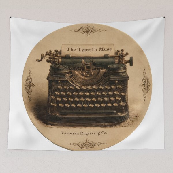 Item preview, T-Shirt - Sticker - The Typist’s Muse: Victorian Craft designed and sold by ForeverPrintsOK.