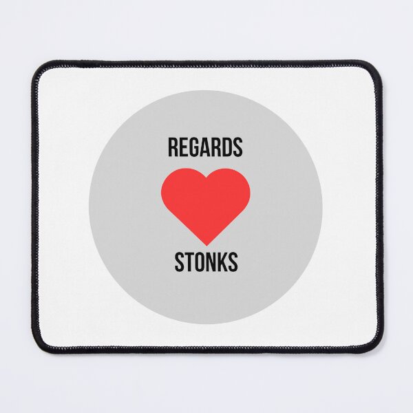 Item preview, Funny trader gift - Regards heart stonks - WSB humor designed and sold by Bullrunprints.