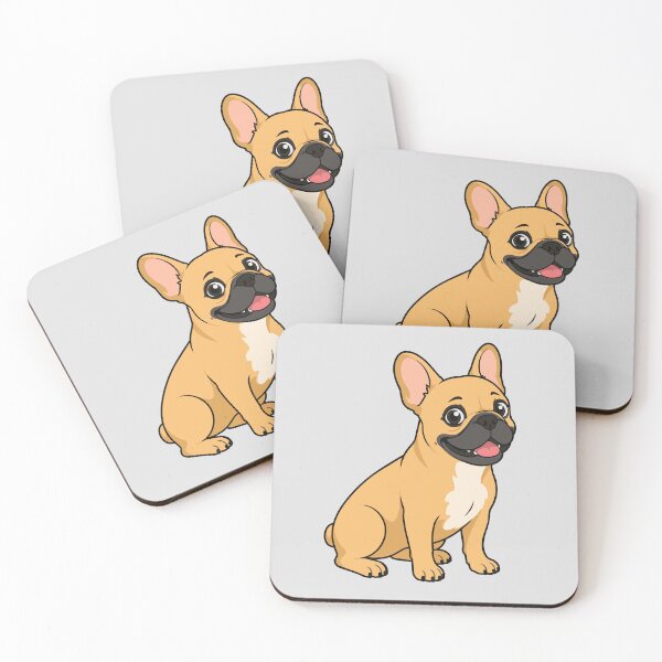 Item preview, Image of a cheerful French Bulldog in cartoon style designed and sold by Stef Ringoot, cartoons and illustrations.