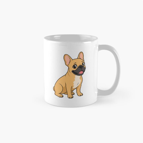 Item preview, Image of a cheerful French Bulldog in cartoon style designed and sold by Stef Ringoot, cartoons and illustrations.