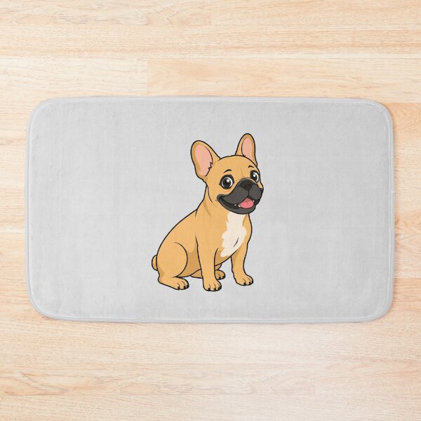 Item preview, Image of a cheerful French Bulldog in cartoon style designed and sold by Stef Ringoot, cartoons and illustrations.