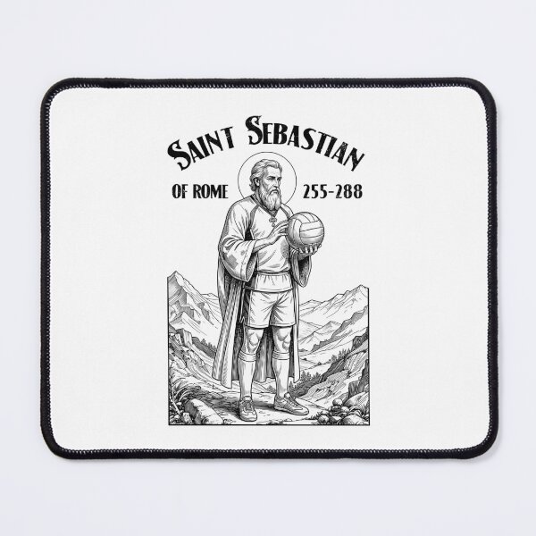 Item preview, Volleyball Player Funny Patron Saint Sebastian Sport designed and sold by GrandeDuc.
