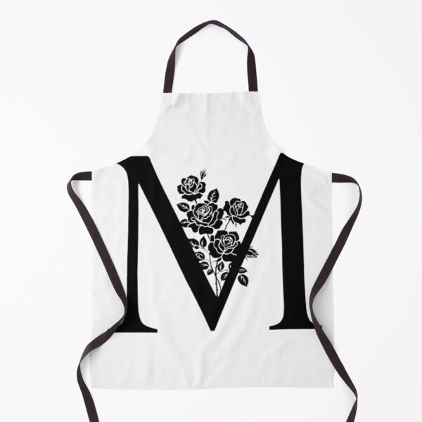 Item preview, Elegant Split Monogram Letter M Floral Roses Graphic designed and sold by smartlogo_factory.