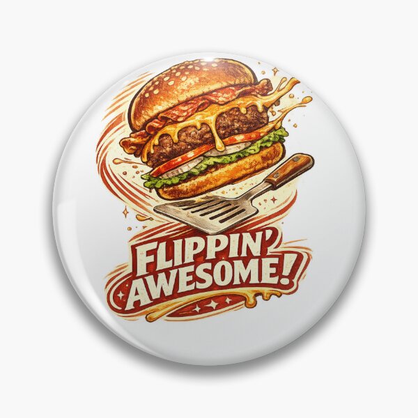 Item preview, Flippin Awesome: Playful Humor Spatula Burger Comedy Design designed and sold by irfanshikh.