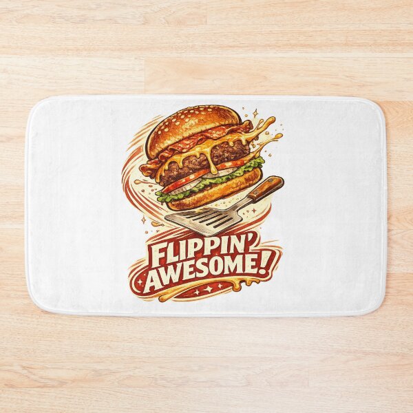 Item preview, Flippin Awesome: Playful Humor Spatula Burger Comedy Design designed and sold by irfanshikh.