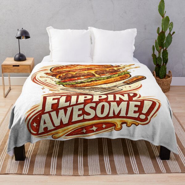 Item preview, Flippin Awesome: Playful Humor Spatula Burger Comedy Design designed and sold by irfanshikh.