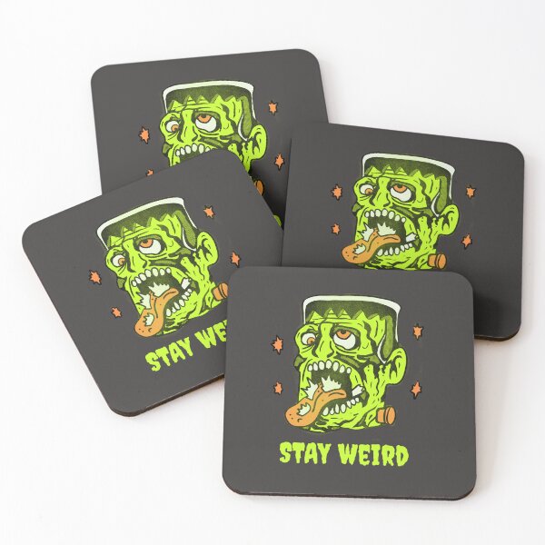 Item preview, Funny Frankenstein Stay Weird Classic Horror Illustration designed and sold by beboplab.