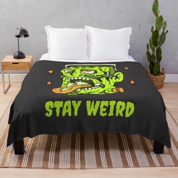 Item preview, Funny Frankenstein Stay Weird Classic Horror Illustration designed and sold by beboplab.