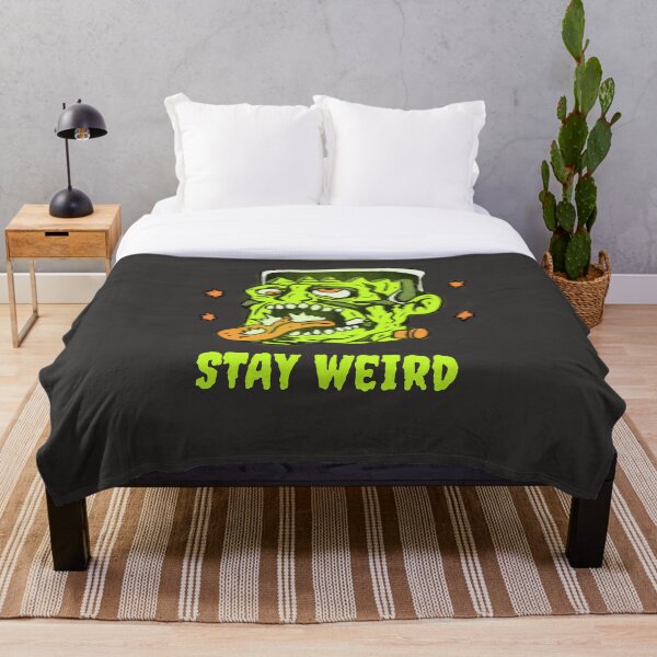 Item preview, Funny Frankenstein Stay Weird Classic Horror Illustration designed and sold by beboplab.