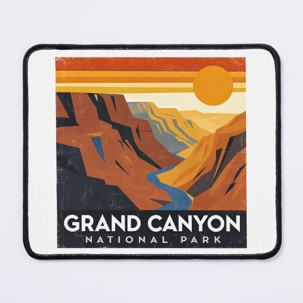 Item preview, Grand Canyon National Park Minimal Bauhaus Poster - Abstract Arizona Desert Art designed and sold by OzzFrequency.
