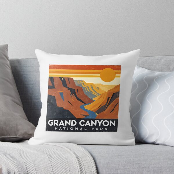 Item preview, Grand Canyon National Park Minimal Bauhaus Poster - Abstract Arizona Desert Art designed and sold by OzzFrequency.