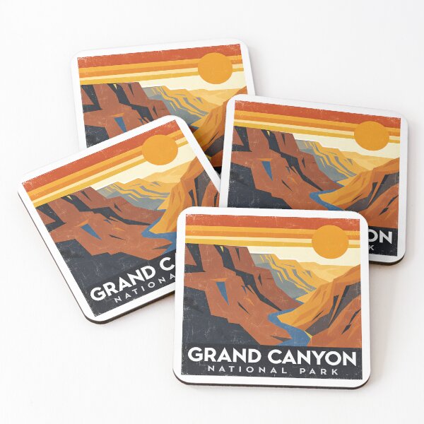 Item preview, Grand Canyon National Park Minimal Bauhaus Poster - Abstract Arizona Desert Art designed and sold by OzzFrequency.