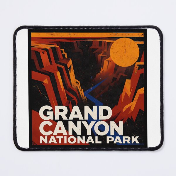 Item preview, Grand Canyon National Park Minimal Bauhaus Poster - Abstract Arizona Desert Art designed and sold by OzzFrequency.