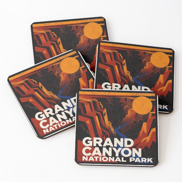 Item preview, Grand Canyon National Park Minimal Bauhaus Poster - Abstract Arizona Desert Art designed and sold by OzzFrequency.