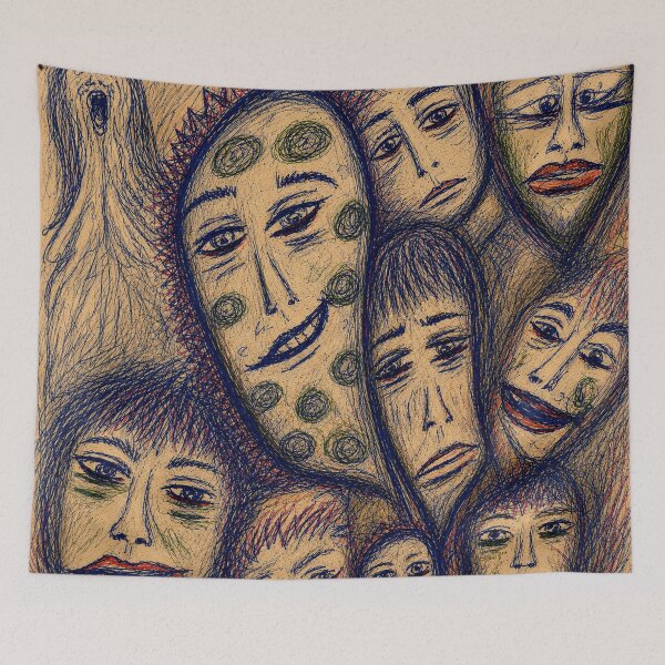 Item preview, Hand-Drawn Surreal Horror Artwork - Human-Made designed and sold by OtherworldlyIdeas.