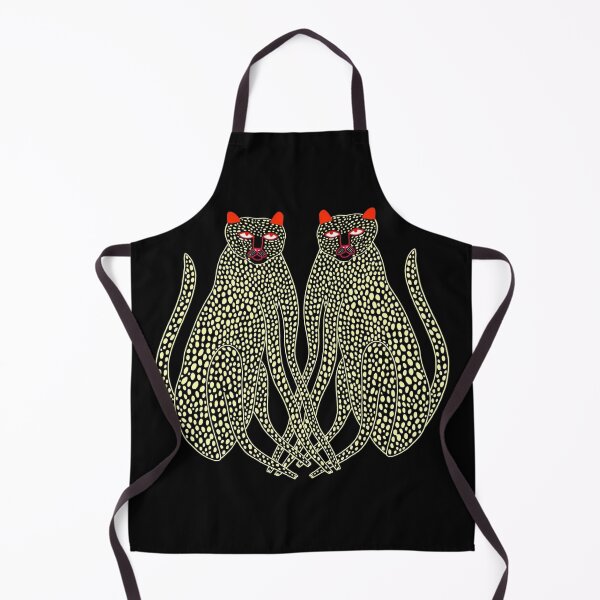 Item preview, Symmetrical Twin Cheetahs Graphic Art designed and sold by MOONE FLOWER.