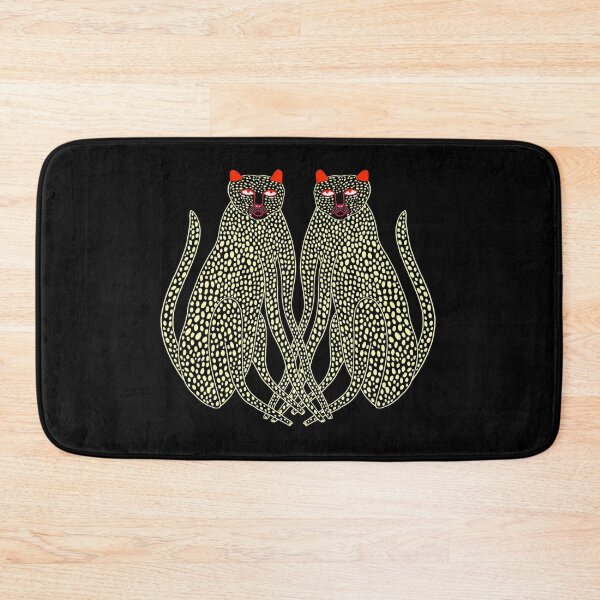 Item preview, Symmetrical Twin Cheetahs Graphic Art designed and sold by MOONE FLOWER.