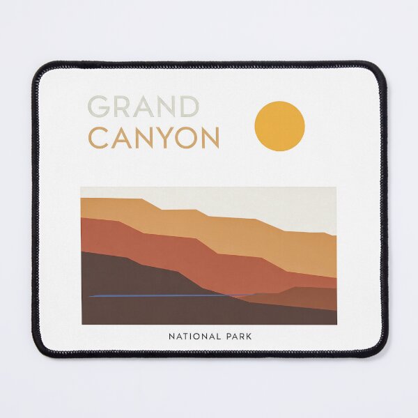 Item preview, Grand Canyon National Park Minimal Bauhaus Poster - Abstract Arizona Desert Art designed and sold by OzzFrequency.