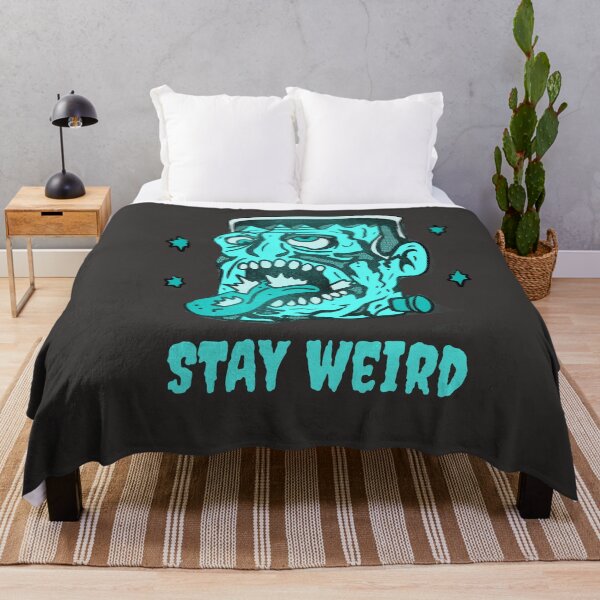 Item preview, Funny Frankenstein Stay Weird Classic Horror Illustration designed and sold by beboplab.