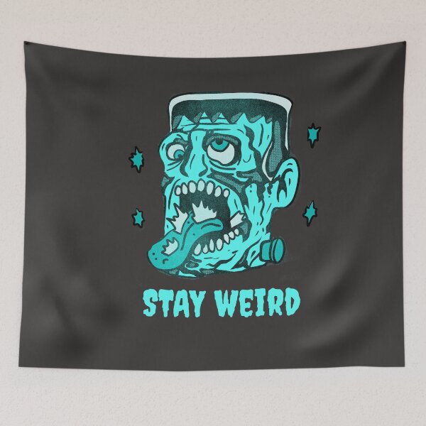 Item preview, Funny Frankenstein Stay Weird Classic Horror Illustration designed and sold by beboplab.