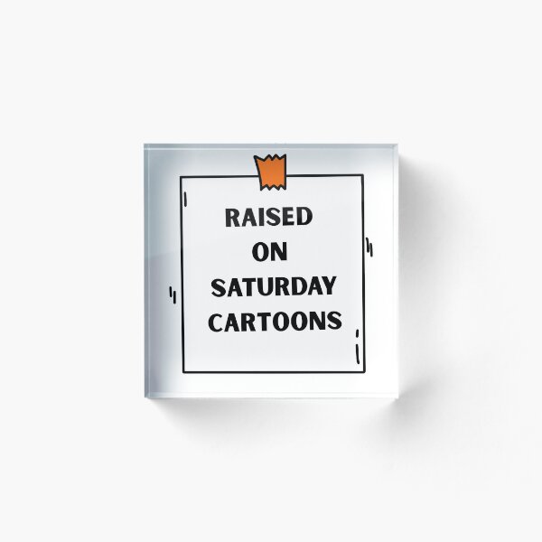 Artikelvorschau, Aufgewachsen mit Samstags-Cartoons | Retro-Nostalgie-Geschenke für Liebhaber der alten Schule entworfen und verkauft von BrokenLabel.