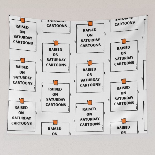Item preview, Raised on Saturday Cartoons | Retro Nostalgia Gifts for Old School Lovers designed and sold by BrokenLabel.