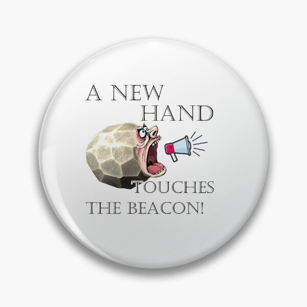 Item preview, A New Hand Touches the Beacon — Funny Skyrim Elder Scrolls Meme designed and sold by DaedricMemes.