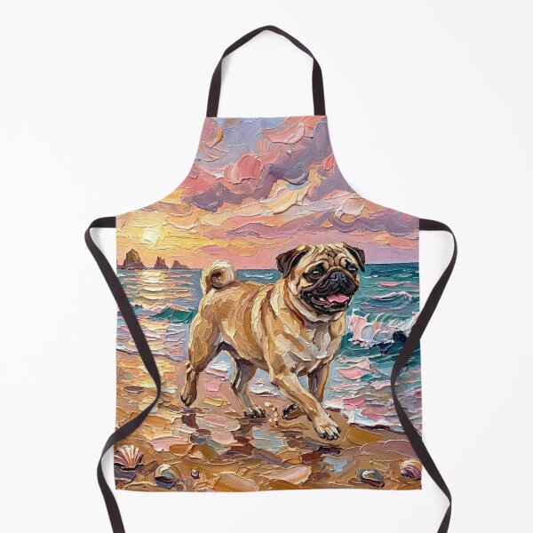 Item preview, Summer Sunset - Fawn Pug designed and sold by AjaTrier.