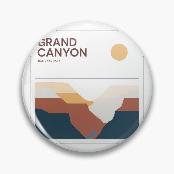 Item preview, Grand Canyon National Park Minimal Bauhaus Poster - Abstract Arizona Desert Art designed and sold by OzzFrequency.