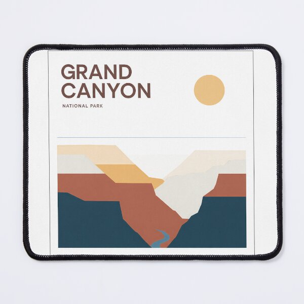 Item preview, Grand Canyon National Park Minimal Bauhaus Poster - Abstract Arizona Desert Art designed and sold by OzzFrequency.