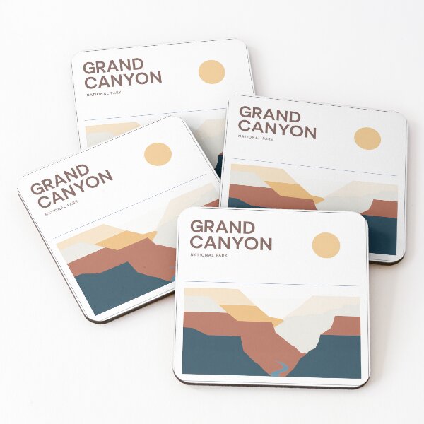 Item preview, Grand Canyon National Park Minimal Bauhaus Poster - Abstract Arizona Desert Art designed and sold by OzzFrequency.