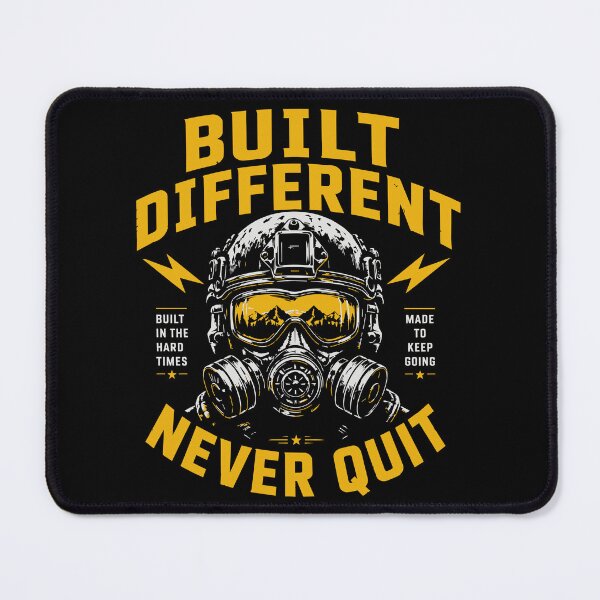 Item preview, Built Different Never Quit Motivational Warrior Mindset Design designed and sold by w1ckerman.