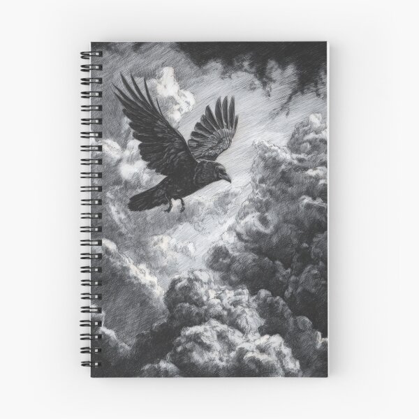 Item preview, A Crow flying through storm clouds, Birds in Motion designed and sold by CDC40.