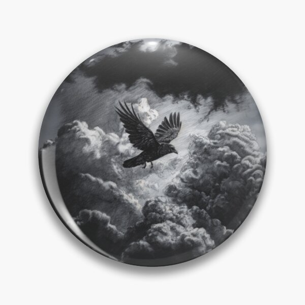 Item preview, A Crow flying through storm clouds, Birds in Motion designed and sold by CDC40.