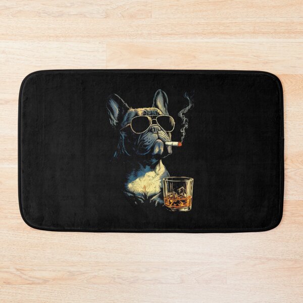 Item preview, Bulldog Smoking Cigarette Funny Dog Meme designed and sold by suhairee-studio.