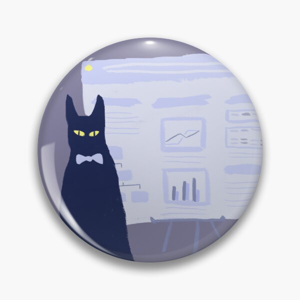 Item preview, Cat Presenting a Poster designed and sold by corduroycat.