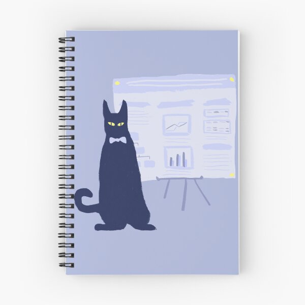 Item preview, Cat Presenting a Poster designed and sold by corduroycat.