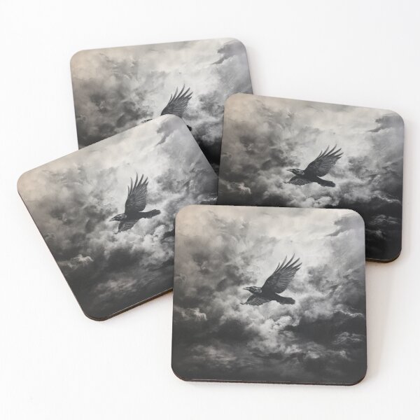 Item preview, A Crow flying through storm clouds, Birds in Motion designed and sold by CDC40.