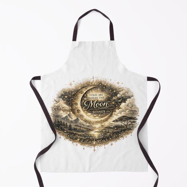 Item preview, Find Me Where the Moon Shines | Celestial Moon Landscape Art designed and sold by 'VARI'.