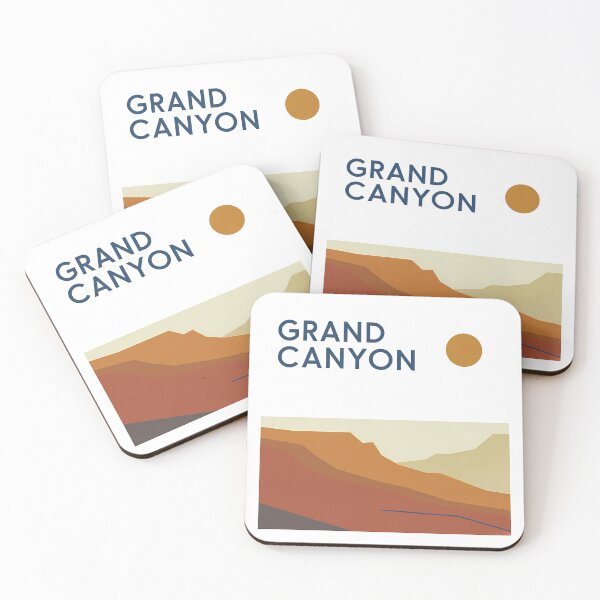 Item preview, Grand Canyon National Park Minimal Bauhaus Poster - Abstract Arizona Desert Art designed and sold by OzzFrequency.
