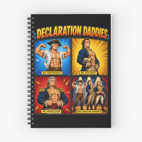 Item preview, Declaration Daddies Comic Superhero Poster Fourth Of July Gift for Patriots designed and sold by Nightarel.