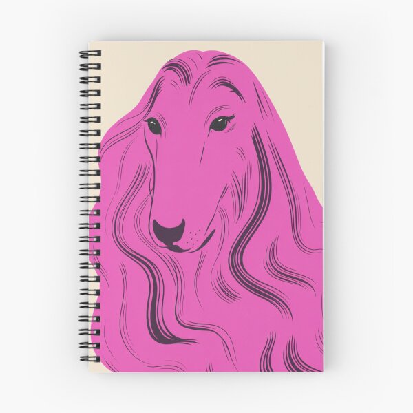 Item preview, Pink Afghan Hound Pop Art Portrait designed and sold by minbadesign.