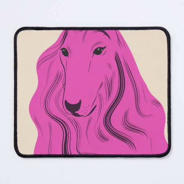 Item preview, Pink Afghan Hound Pop Art Portrait designed and sold by minbadesign.
