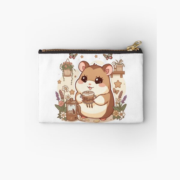 Item preview, Flower Café Mocha Hamster Sticker | Cute Floral Coffee Kawaii Gift designed and sold by Stylestickers55.